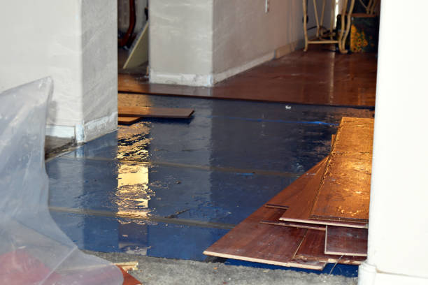 Professional Flood Damage Repair technician working in Brightwaters, NY